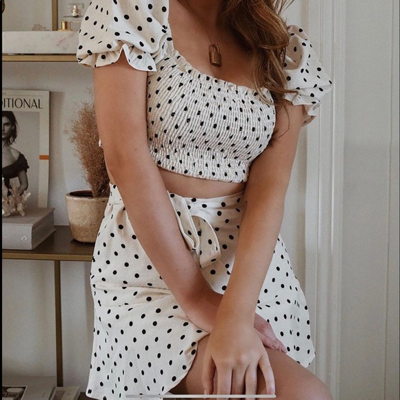 Making me happy skirt set. Polka dot skirt set. - Picture 2 of 2